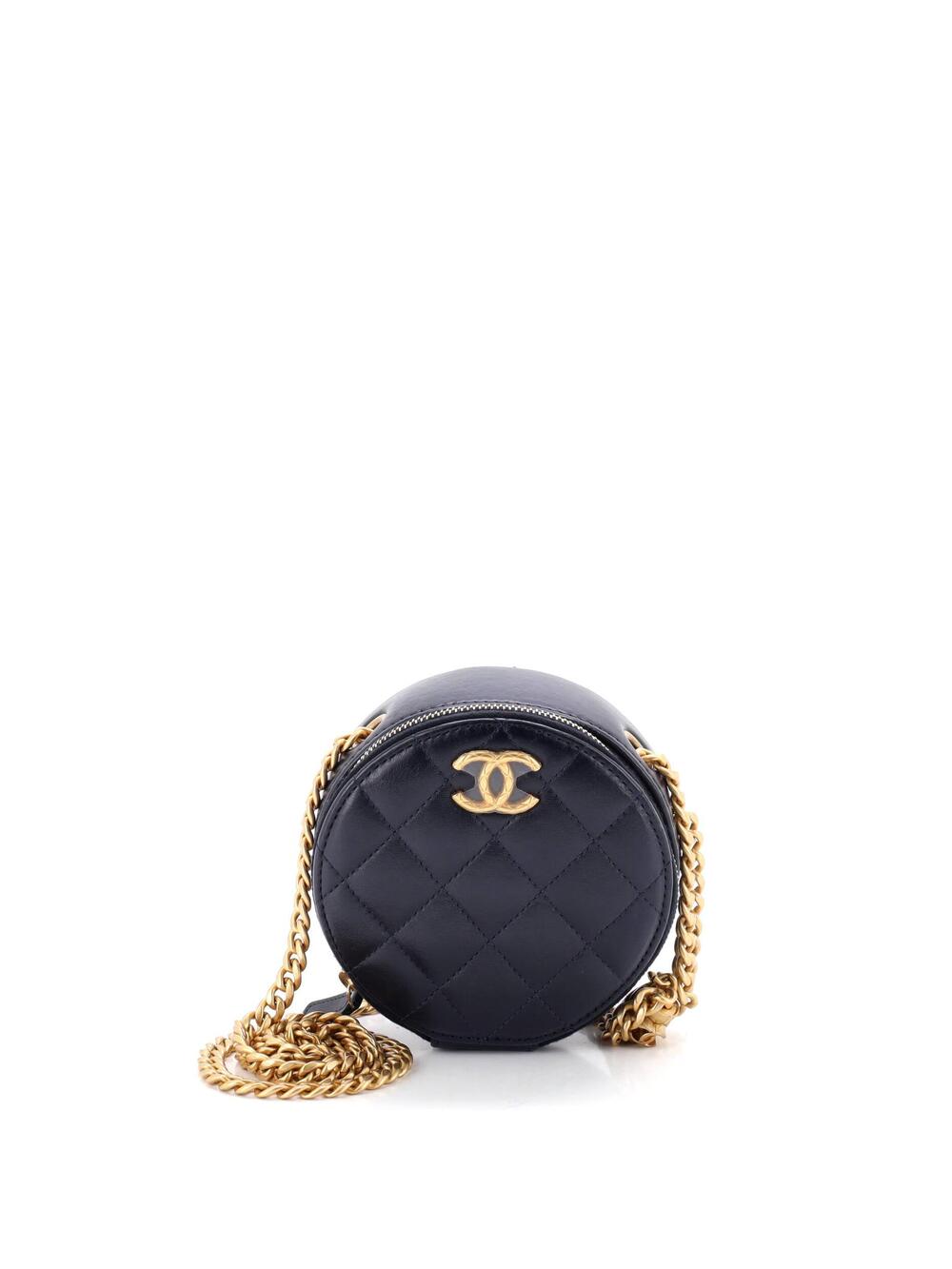 Chanel All Slide Long Round Clutch With #312351C25B
